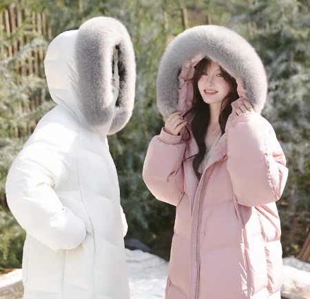 梅子熟了「黑金MAX」高定級(jí)90白鵝絨狐貍毛大毛領(lǐng)派克鵝絨羽絨服